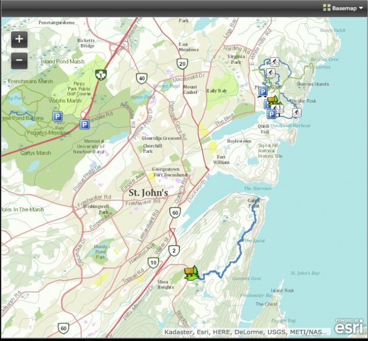 The website for the area, www.mountainbikestjohns.com has some great maping of the all the trails.