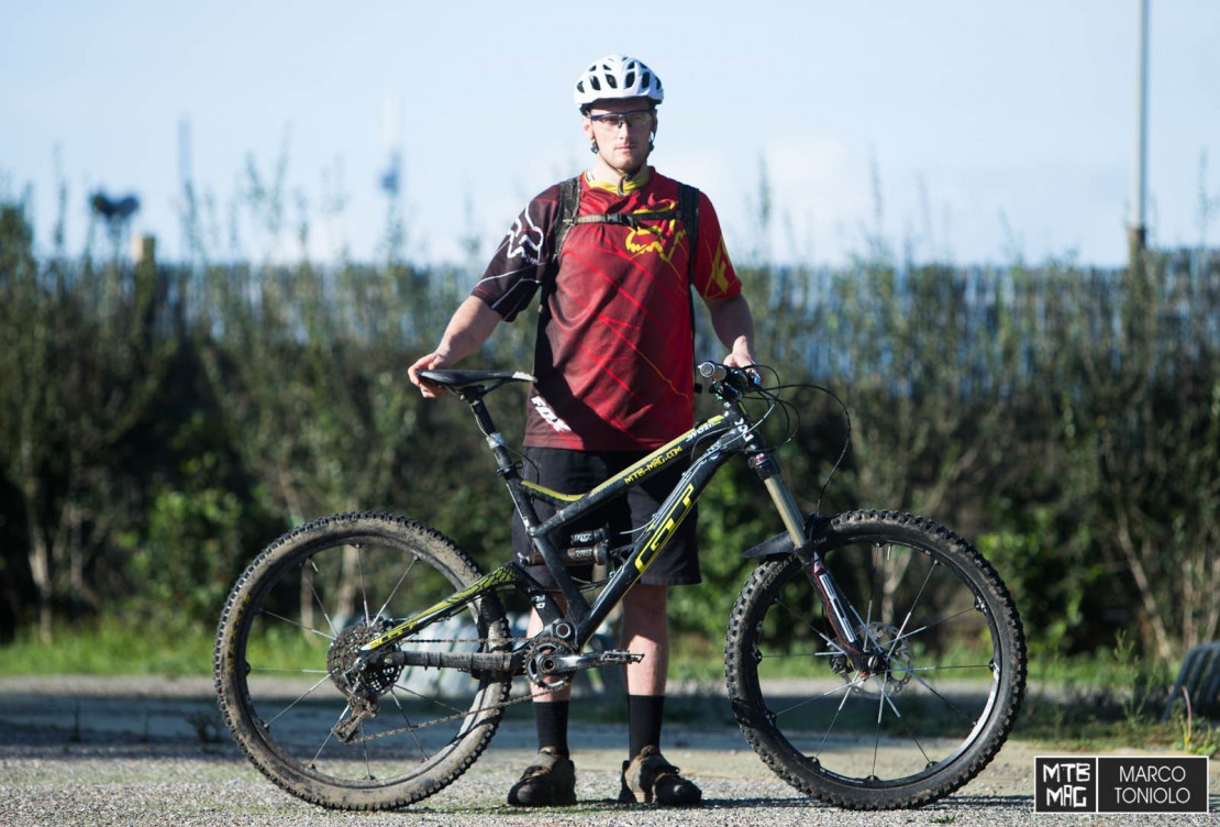 Marco in Punta Ala with his test bike.