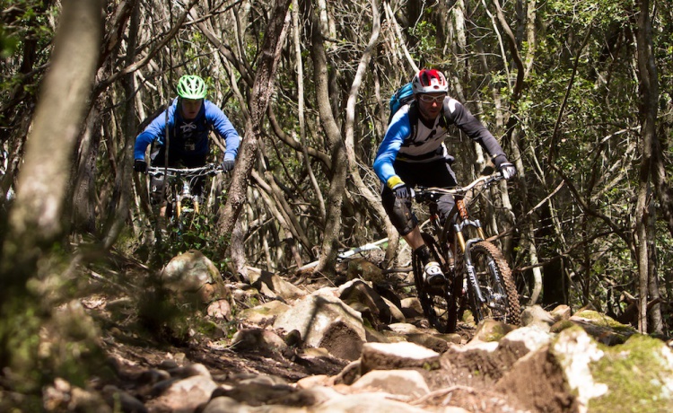 One of the rock sections on 301 where we test rode the bars. 