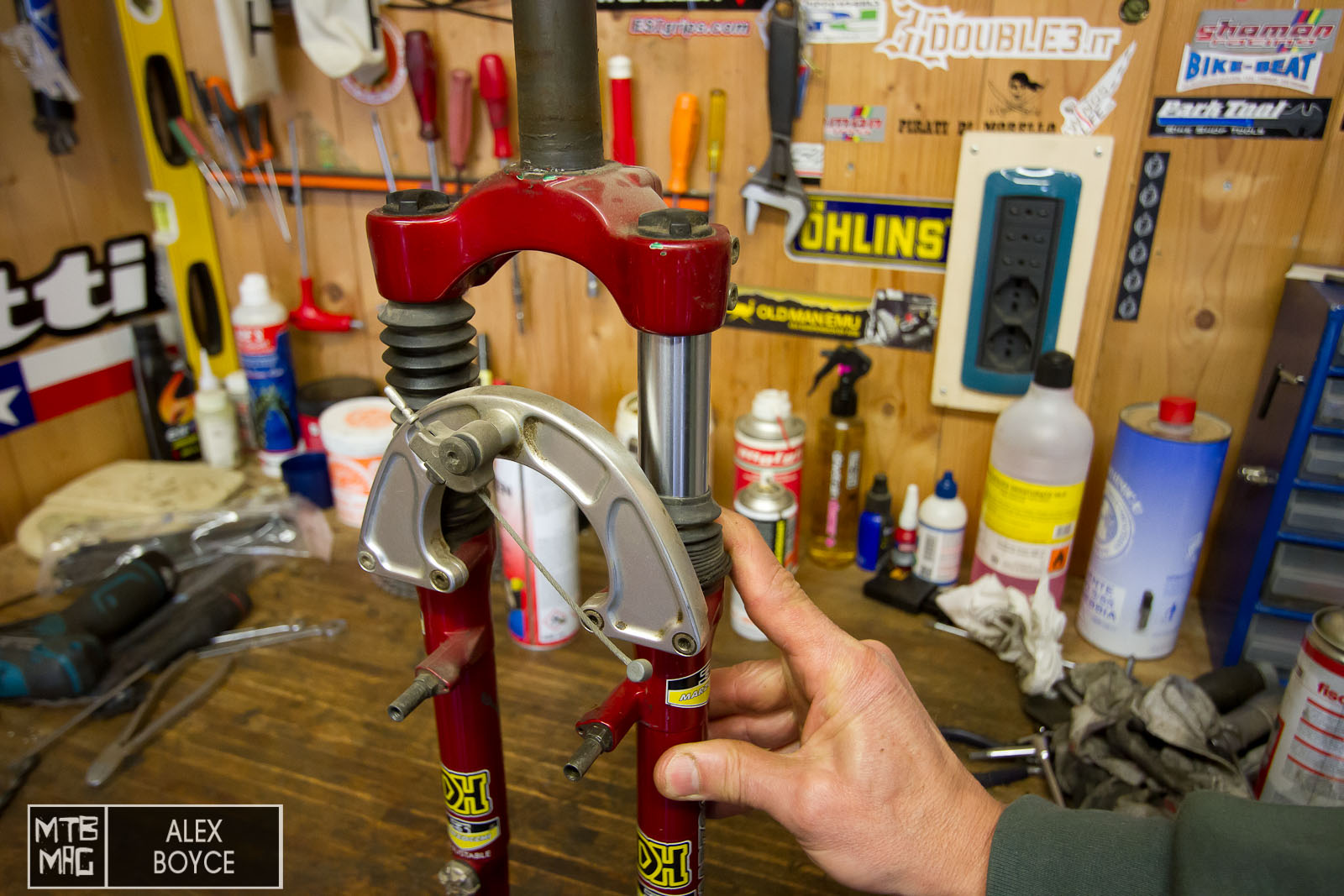 The stanchions were made of steel and are still in good condition.