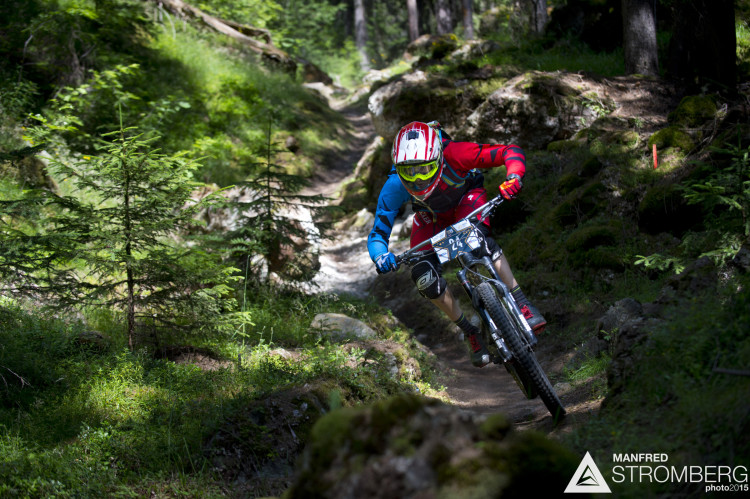 KEVIN MADEREGGER from AUT in stage 5 of the 2nd EES in Sölden Tyrol, Austria, on July 5, 2015. Free image for editorial usage only: Photo by Manfred Stromberg