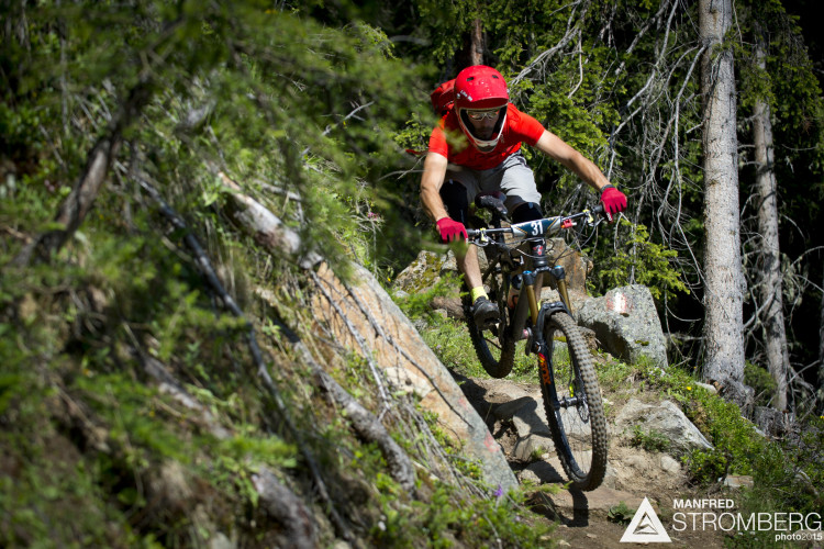 BENEDIKT PURNER from AUT in stage 2 of the 2nd EES in Sölden Tyrol, Austria, on July 5, 2015. Free image for editorial usage only: Photo by Manfred Stromberg