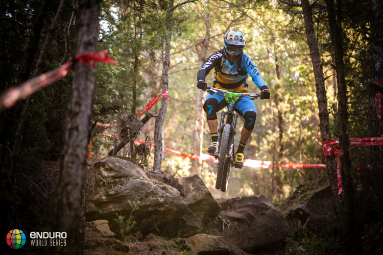 Fabien Barel in stage six. EWS round 7, Ainsa, Spain. Photo by Matt Wragg.