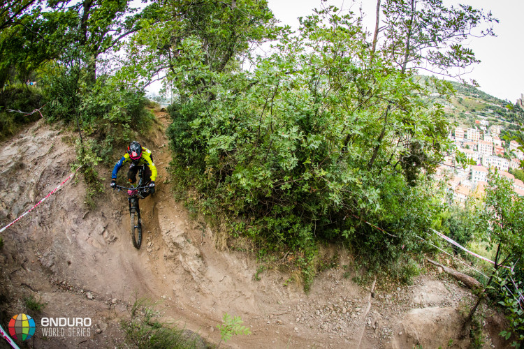 Laura Rossin on stage two. EWS round 8, Finale Ligure, Italy. Photo by Matt Wragg.