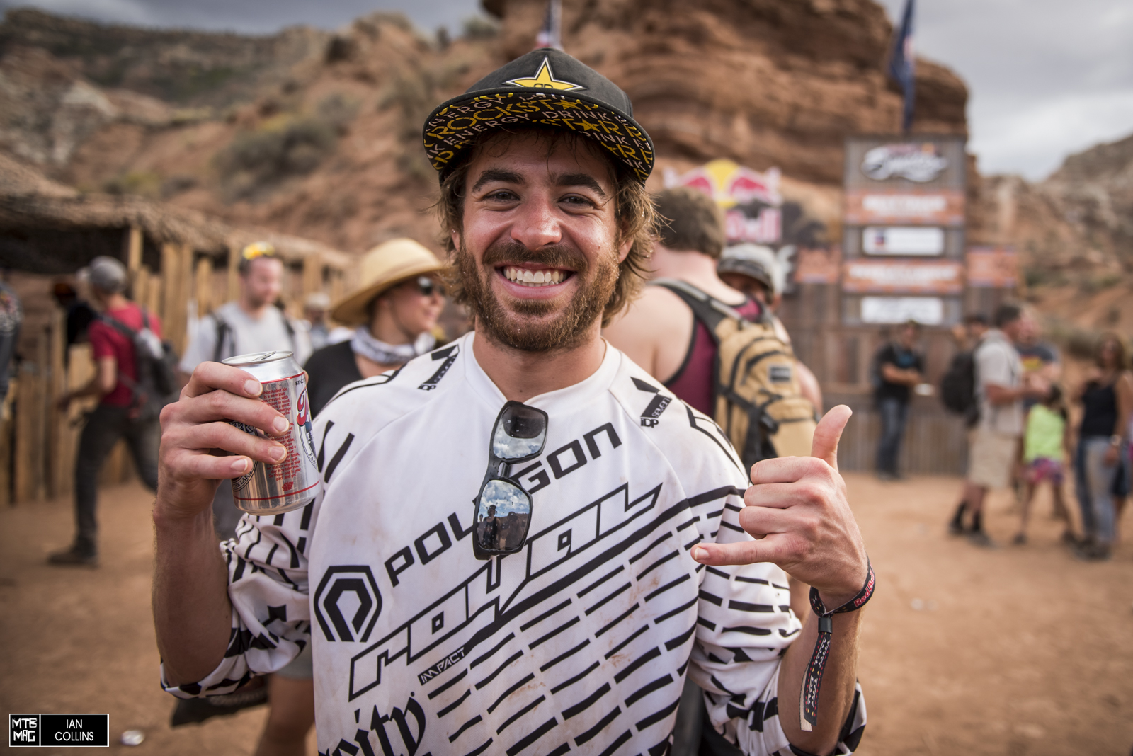 BEER and a big old smile. Kurt was so pumped on a second win. Congrats buddy!