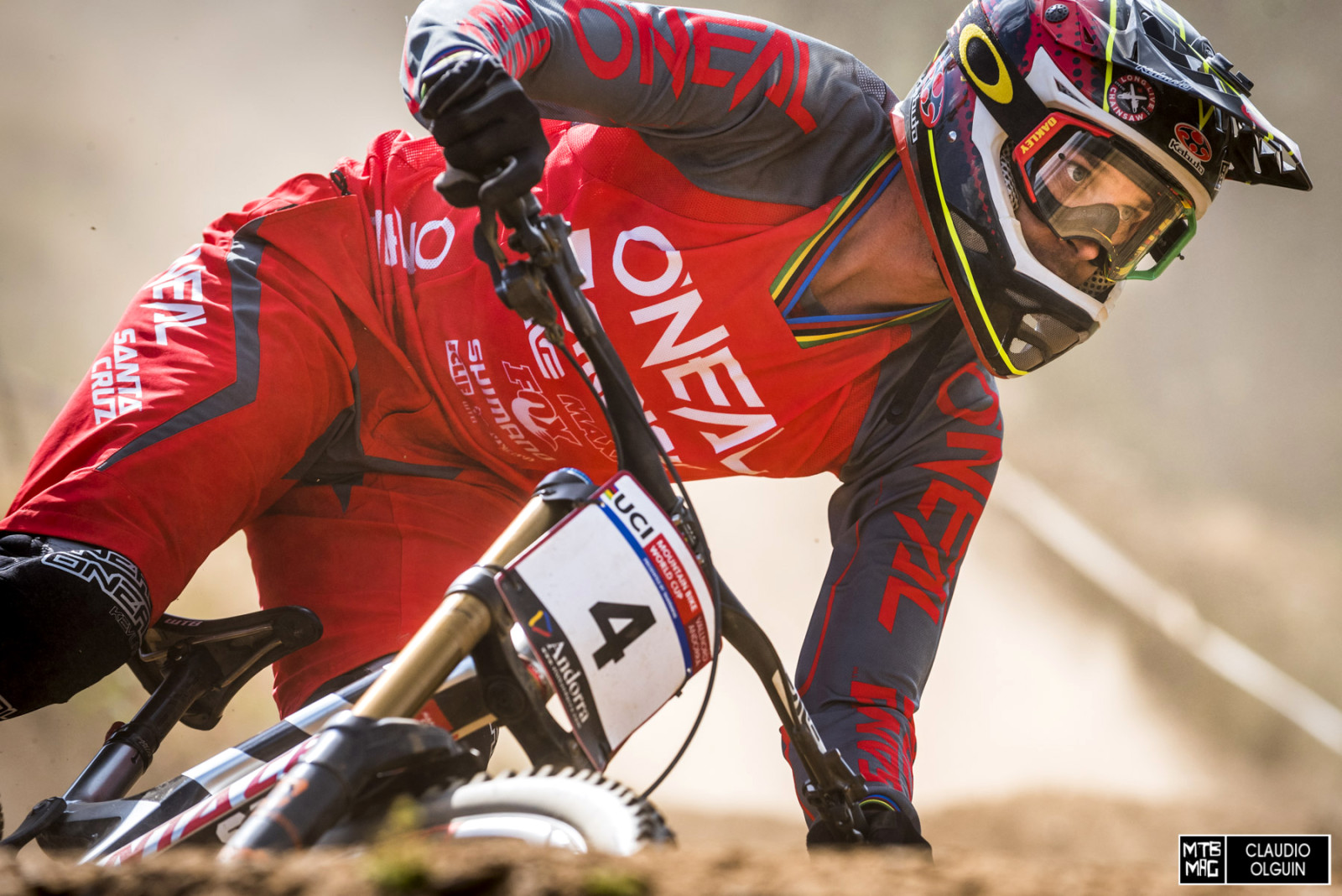 Eye of the tiger. The winningest World Cup DH racer of all time still has plenty more good years in him.