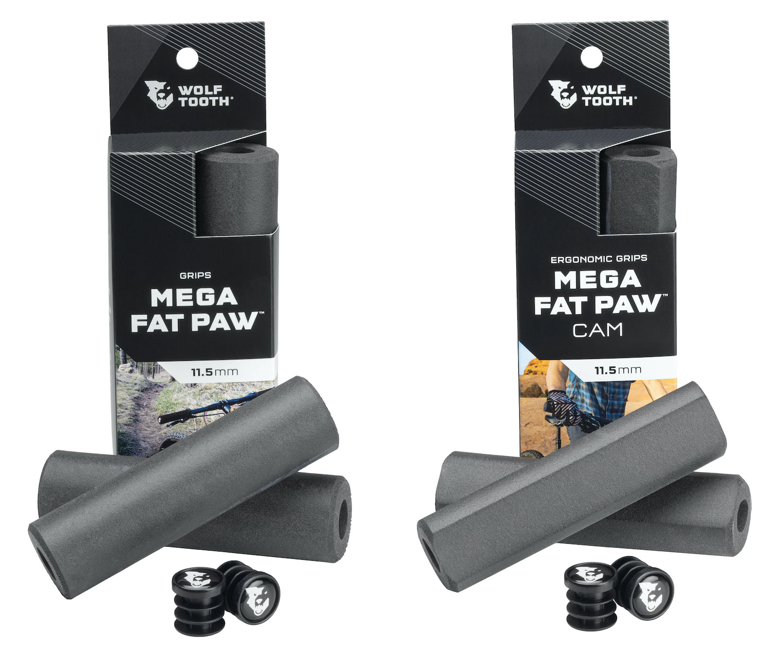 Black Wolf Tooth Mega Fat Paw Cam Grips 